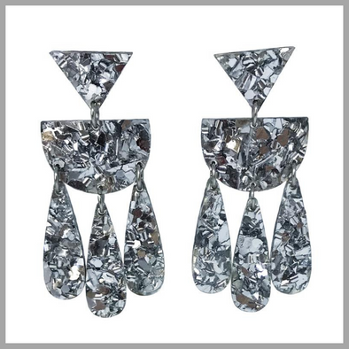 Born to Sparkle Earrings - Silver