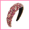 Pretty in Pink Jewelled Headband