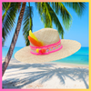 Neon Sunset Straw Hat