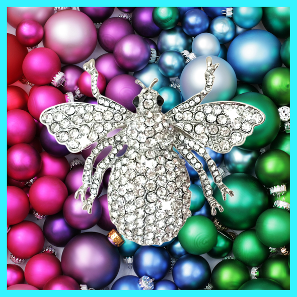 Bee-dazzled Brooch - Silver