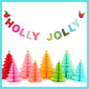 Handmade Felt Garland - Holly Jolly