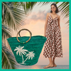 Tropical Palm Tree Basket