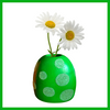 Green Polka Dot Vase