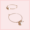 Petite Pearl Hoop Earrings
