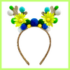 Christmas Reindeer Headband - Lime