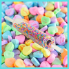 Rainbow Sprinkle Filled Clear Acrylic Rolling Pin