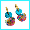 Dainty Hoops - Turquoise