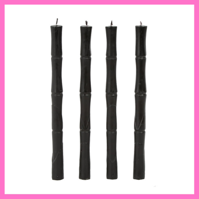 Bamboo Candles - Black
