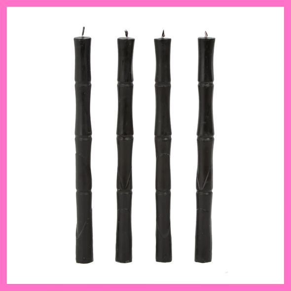 Bamboo Candles - Black