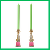 Hand Poured Dinner Candles - Green Set of 2