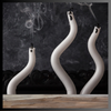 Hand Poured Dinner Candles - White Set of 2