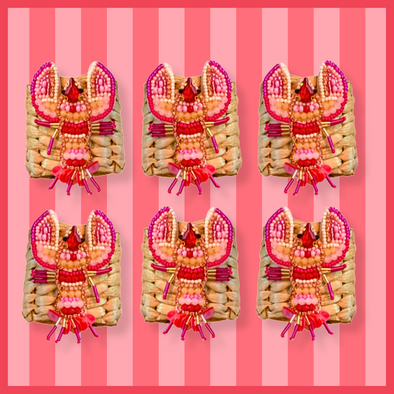 Lobster Napkin Rings - Set of 6