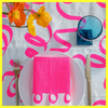 Highlighter Pink Ribbon Handprinted Tablecloth 350cm