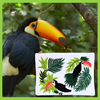 Toucan Beaded Clutch Bag