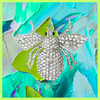 Bee-dazzled Brooch - Silver