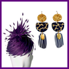 Flourish Monochrome Gold Earrings
