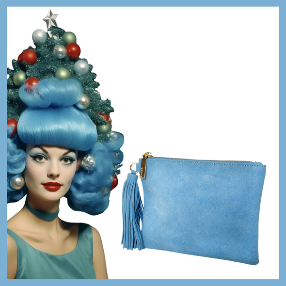 Tasseltastic Mini Clutch Bag - Blue