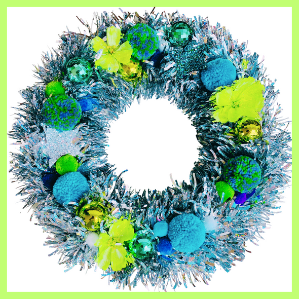 Sparkle Me Silly Handmade Tinsel Wreath