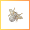 Bee-dazzled Brooch - Gold