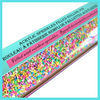 Rainbow Sprinkle Filled Clear Acrylic Rolling Pin