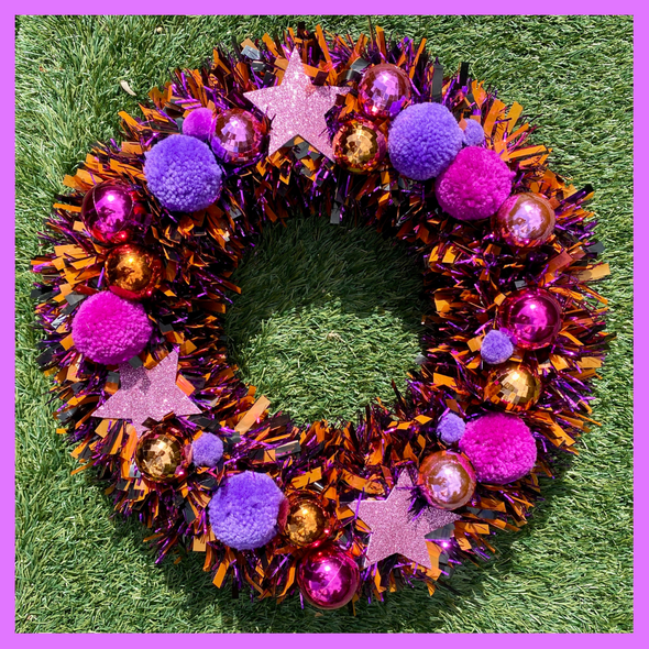 Passionfruity Handmade Tinsel Wreath