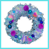 Holographic Snowflake Hand Made Tinsel Wreath