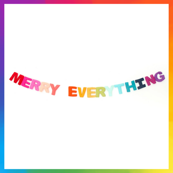 Handmade Felt Garland - Merry Everything