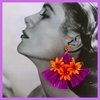 Exotic Blooms Earrings - Orchid Purple