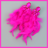 A Flock of Feathers Earrings - Pink