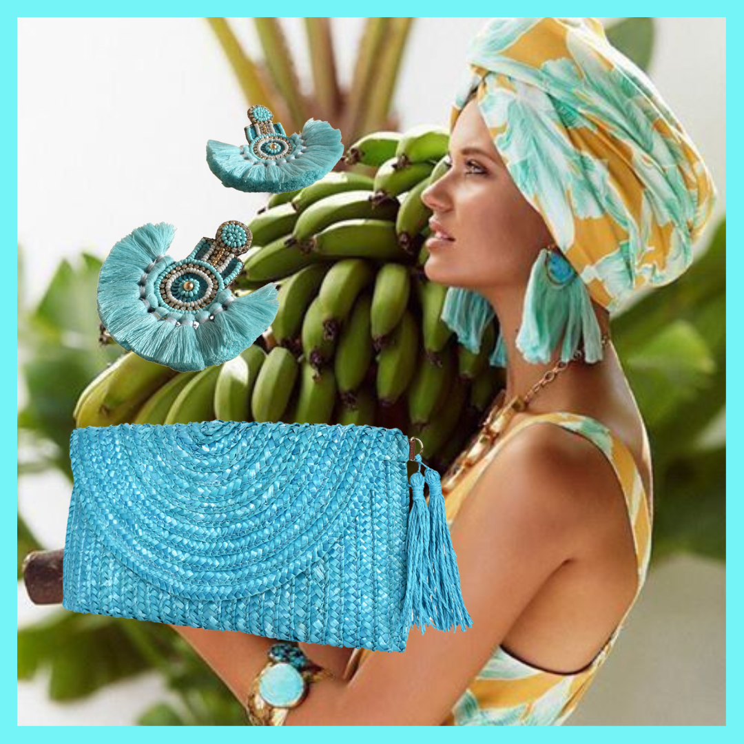 Teal green clutch 2024 bag