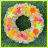 Smiley Handmade Tinsel Wreath