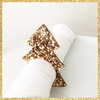 Christmas Tree Gold Napkin Rings - 4 Pack