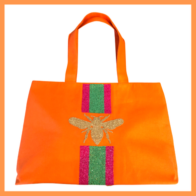 NYC Bee-utiful Orange Tote Bag