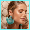 Grecian Goddess Earrings - Turquoise