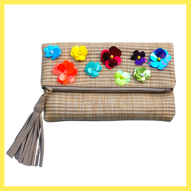 Flower Power Clutch Bag