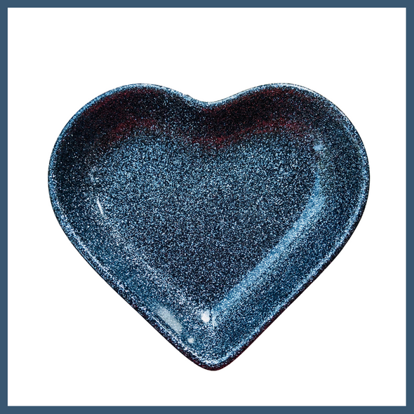 Heart Dish - Gunmetal