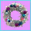 Holographic Snowflake Hand Made Tinsel Wreath